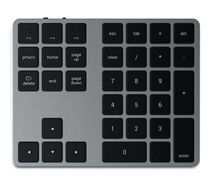 Klawiatura bezprzewodowa Satechi Aluminium Extended Keypad BT (space gray)